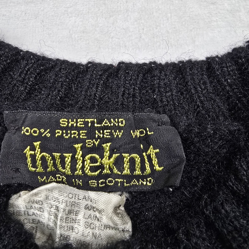 Thuleknit Pure New Steland Wool Women's Size Large Black Sweater‎ - Picture 7 of 11
